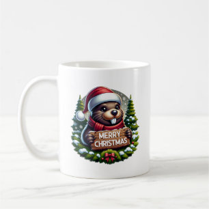 Kerst Bever Koffiemok