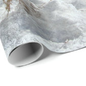 Kerst bevroren landschap landschap cadeaupapier (Rol Hoek)