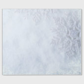 Kerst bevroren sneeuwvlokken cadeaupapier (Vlak)