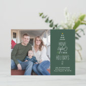 Kerst Bewegende Aankondiging Adreswijziging (Staand voorkant)