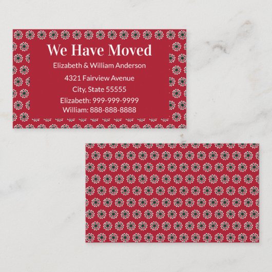 Kerst Bewegende Aankondiging Rood Groen Wit (Voorkant / Achterkant)