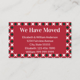 Kerst Bewegende Aankondiging Rood Groen Wit