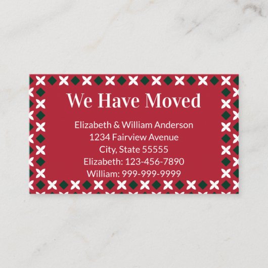 Kerst Bewegende Aankondiging Rood Groen Wit (Voorkant)