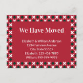 Kerst Bewegende Aankondiging Rood Groen Wit Briefkaart (Voorkant)