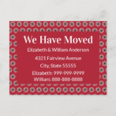 Kerst Bewegende Aankondiging Rood Groen Wit Briefkaart (Voorkant)