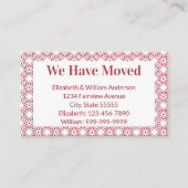 Kerst Bewegende Aankondiging Rood & Wit Patroon (Voorkant)