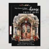 Kerst Bewegende Aankondiging Vakantie Kaart (Voorkant / Achterkant)