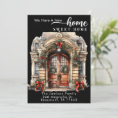 Kerst Bewegende Aankondiging Vakantie Kaart (Staand voorkant)