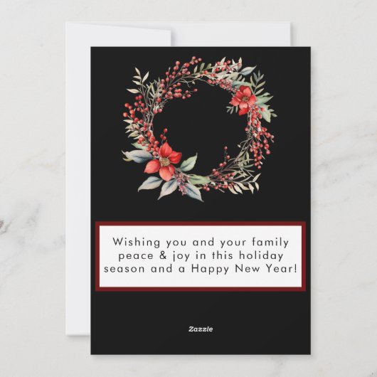 Kerst Bewegende Aankondiging Vakantie Kaart (Achterkant)