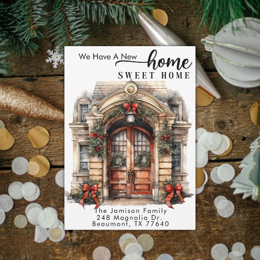 Kerst Bewegende Aankondiging Vakantie Kaart