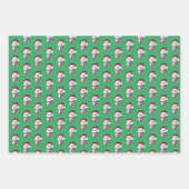 Kerst Bichon Wrapping Paper Set van 3 vellen (Voorkant 3)
