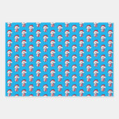 Kerst Bichon Wrapping Paper Set van 3 vellen (Voorkant)