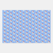 Kerst Bichon Wrapping Paper Set van 3 vellen (Voorkant 2)