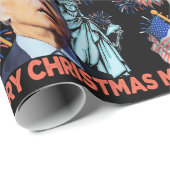 Kerst Biden Grappig Joe Biden Verwarde Xmas Cadeaupapier (Rol Hoek)