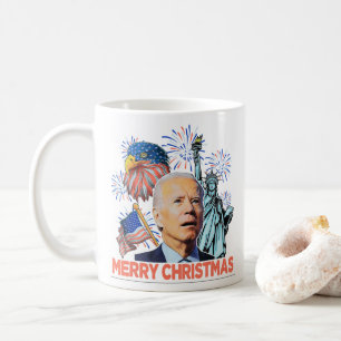 Kerst Biden Grappig Joe Biden Verwarde Xmas Koffiemok