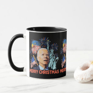 Kerst Biden Grappig Joe Biden Verwarde Xmas Mok