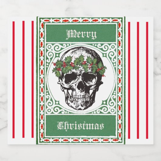 Kerst Bier Etiket (Enkel label)