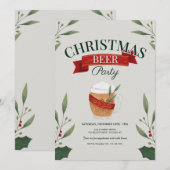 Kerst Bier Feest Kaart (Voorkant / Achterkant)