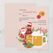 Kerst Bier Feest Kaart (Voorkant / Achterkant)