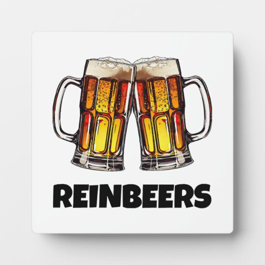 Kerst Bier Reinbeers Fotoplaat (Voorkant)
