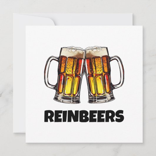 Kerst Bier Reinbeers Kaart (Voorkant)