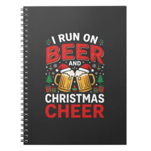 Kerst Bier Vrolijkheid Vakantie Drinken Notitieboek