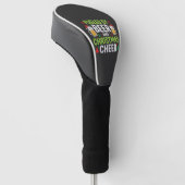 Kerst Bier Vrolijkheid Vakantie Drinken Vector Golfheadcover (Schuin)