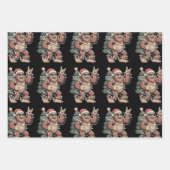 Kerst Bigfoot Sasquatch Santa Hat kerstboom Inpakpapier Vel (Voorkant)
