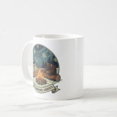 Kerst bij de open haard Camping Scene Koffiemok (Voorkant links)
