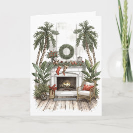 Kerst bij de palmen kaart