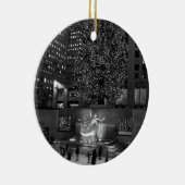 Kerst bij het Rockefeller Center en de ijsbachels Keramisch Ornament (Rechts)