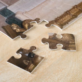 Kerst bij het Witte Huis met President Donald Trum Legpuzzel (Zijkant)