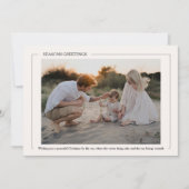 Kerst bij het Zee Foto Feestdagenkaart (Voorkant)