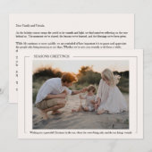 Kerst bij het Zee Foto Feestdagenkaart (Voorkant / Achterkant)