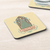 Kerst bij HOGWARTS™ Cookie Graphic Bier Onderzetter (Linkerzijde)