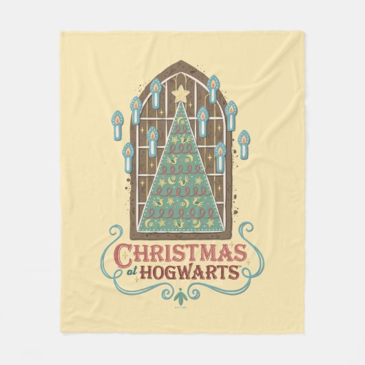Kerst bij HOGWARTS™ Cookie Graphic Fleece Deken (Voorkant)