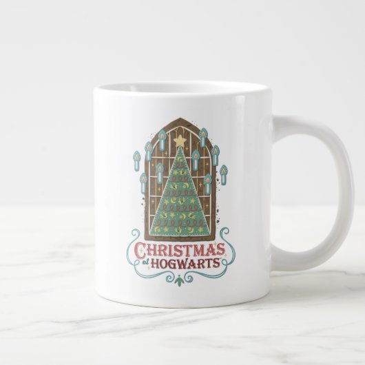 Kerst bij HOGWARTS™ Cookie Graphic Grote Koffiekop (Rechts)