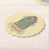 Kerst bij HOGWARTS™ Cookie Graphic Kartonnen Onderzetters (Gekanteld)