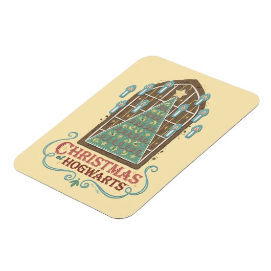 Kerst bij HOGWARTS™ Cookie Graphic Magneet (Linkerzijde)