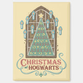Kerst bij HOGWARTS™ Cookie Graphic Magneet (Voorkant)