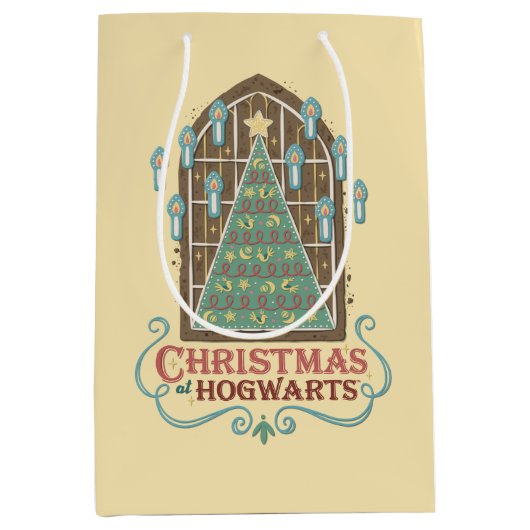 Kerst bij HOGWARTS™ Cookie Graphic Medium Cadeauzakje (Voorkant)