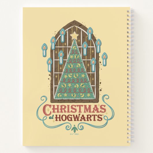 Kerst bij HOGWARTS™ Cookie Graphic Notitieboek (Achterkant)