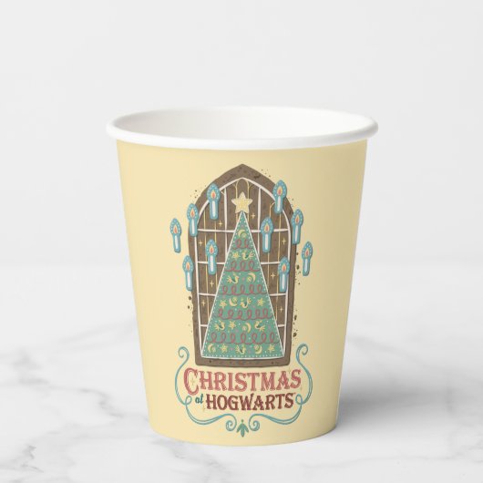 Kerst bij HOGWARTS™ Cookie Graphic Papieren Bekers (Achterkant)