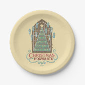 Kerst bij HOGWARTS™ Cookie Graphic Papieren Bordje (Voorkant)