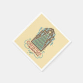 Kerst bij HOGWARTS™ Cookie Graphic Servet (Hoek)