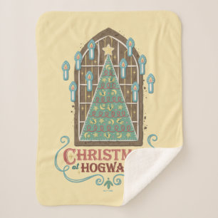 Kerst bij HOGWARTS™ Cookie Graphic Sherpa Deken