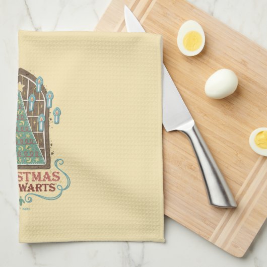 Kerst bij HOGWARTS™ Cookie Graphic Theedoek (Quarter Fold)