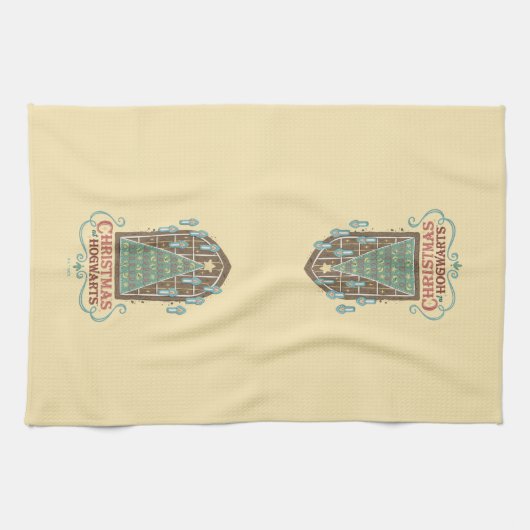 Kerst bij HOGWARTS™ Cookie Graphic Theedoek (Horizontaal)