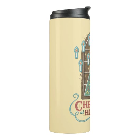 Kerst bij HOGWARTS™ Cookie Graphic Thermosbeker (Gedraaid links)