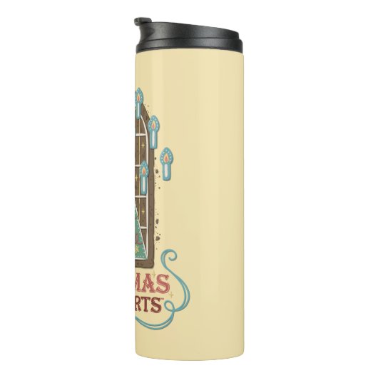 Kerst bij HOGWARTS™ Cookie Graphic Thermosbeker (Geroteerd rechts)